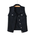 Denim Vest for Women Jacket Spring Streetwear Women Clothing Autumn Coats Fashion Clothes Casual Vintage Elegant Sleeveless