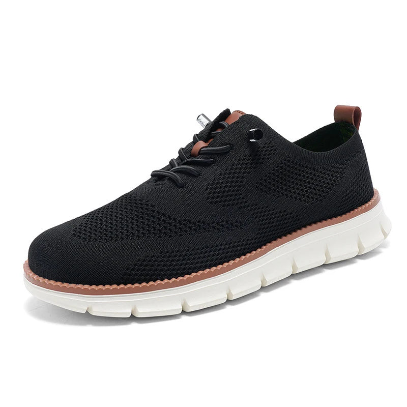 Men's Sneakers Casual Breathable Flat Shoes Outdoor Light Comfortable Anti-Slip Sports Walking Shoes