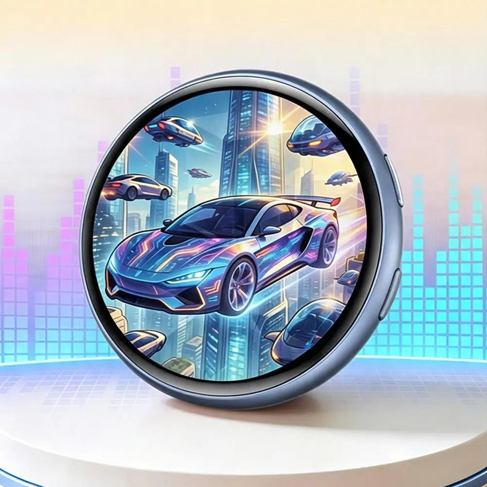 1.50" Full Touch IPS Screen Electronic Badge GIF Video With Sound Anime Brooch Pin For Party Cosplay Student Gift
