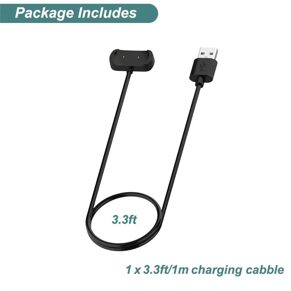Magnetic Charger Cable for Amazfit Bip 5/3 Bip U T-Rex Pro GTS 4 Mini GTS 2 GTS 2e GTR 2 GTR USB Quick Charging Dock