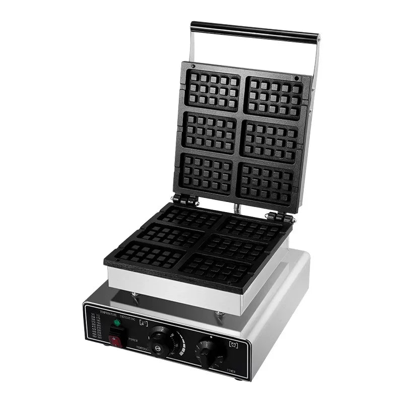 XEOLEO Electric Waffle Maker 1600W Square Shape Waffle Machine Non-stick Baking Waffle Iron Coating Baking and Dessert Maker