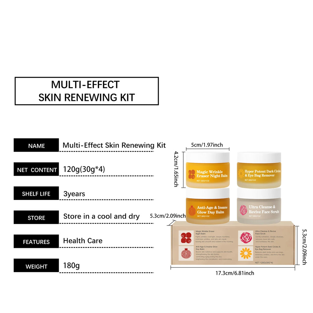 Day Night Skincare Set Gentle Repair Skin Barrier Hydrating Brightening Skins Reduce Wrinkle Dullness Eye Face Skincare Combo