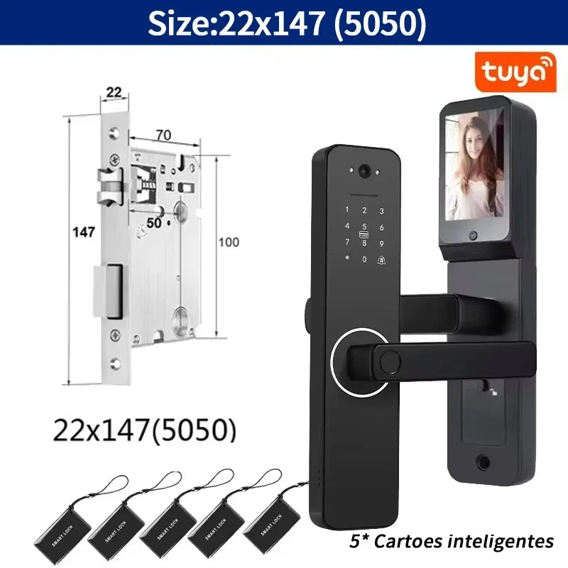 DSKDFTY Tuya wifi Smart Door Lock Digital Electronic Lock Remote APP Fingerprint Password RFID Unlock For Home house