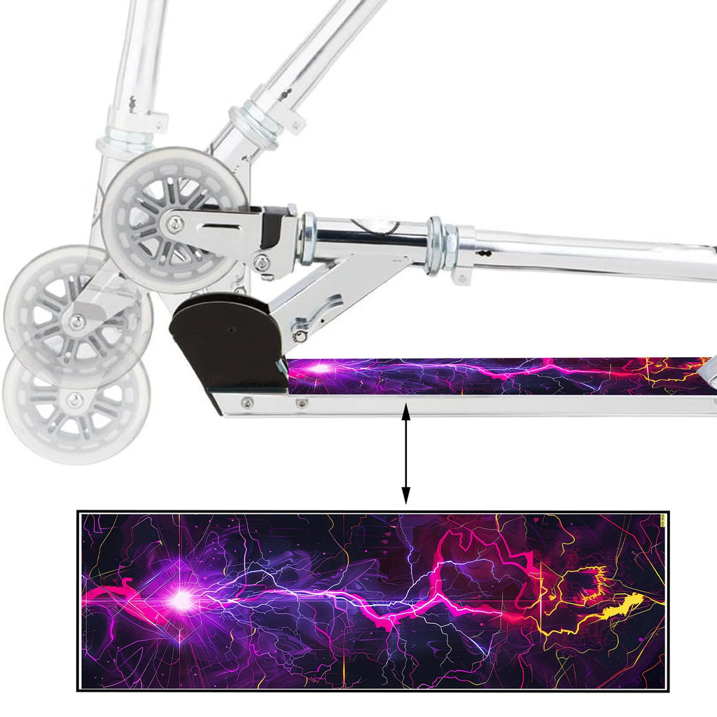 Colorful lightning, trendy scooter stickers, skateboard stickers, scooter floor mat stickers, personalized cool skateboard