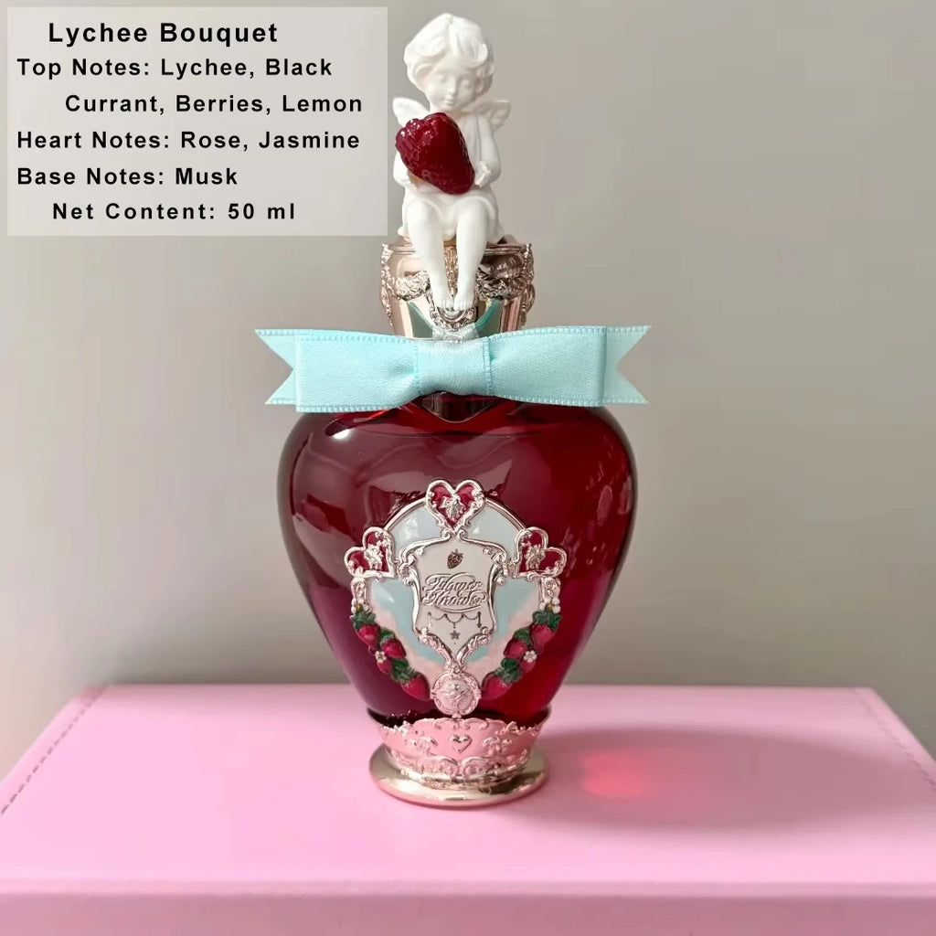 Flower Knows Cupid Perfume Strawberry Milk Shake Sweet Fragrance Eau De Parfum For Women Long Lasting Caramel Vanilla Musk