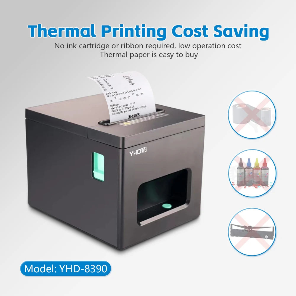 Thermal Receipt Printer CE ROHS Multi-Interface 80mm POS Thermal Ticket Printer with Auto Cutter