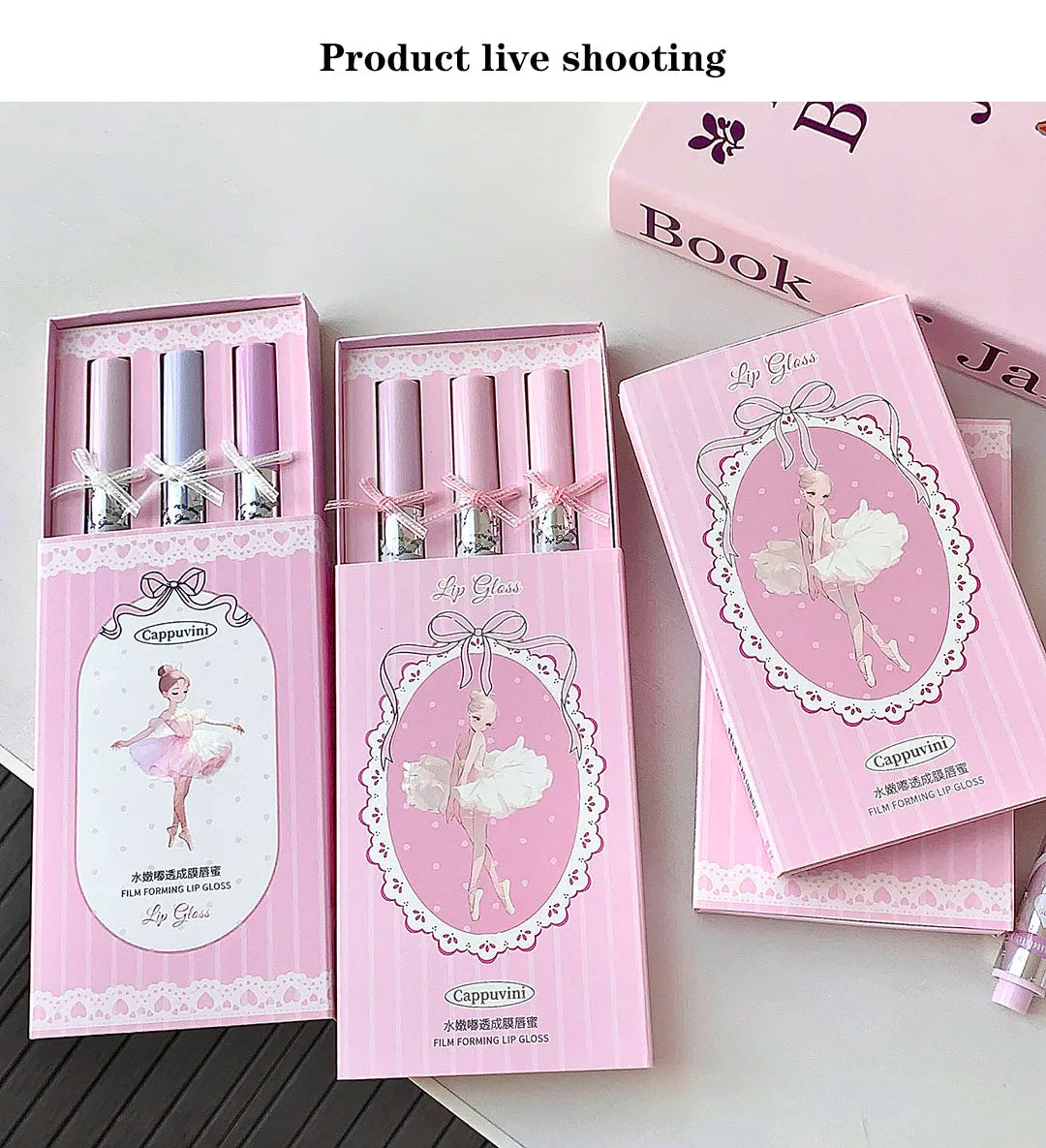Halo-dyeing Tinted Lip Gloss Crystal Jelly Moisturizing Waterproof Mirror Water Glass Lip Gloss Transparent Color Cosmetics Gift