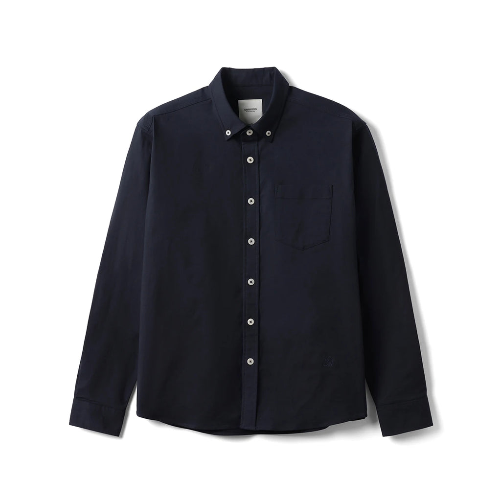 SIMWOOD 2026 Spring New Regular Fit Smart Casual Shirts Men Basic Solid Color 180gsm Oxford Fabric Shirts