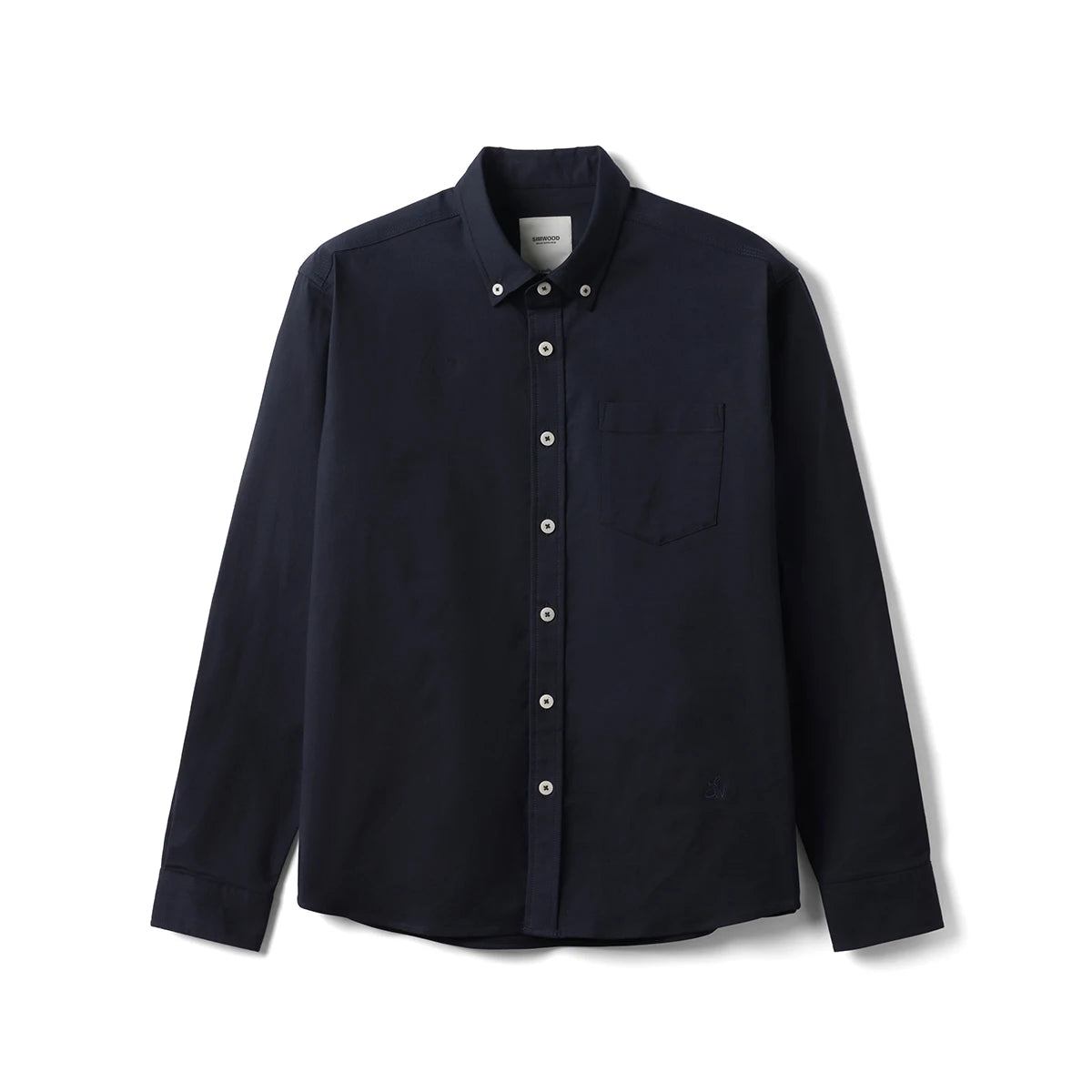 SIMWOOD 2026 Spring New Regular Fit Smart Casual Shirts Men Basic Solid Color 180gsm Oxford Fabric Shirts