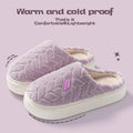 Cotton Slippers for Women in Autumn and Winter, New Indoor Home Soft Bottom, Anti Slip and Warm Plush Cotton Slippers for Women