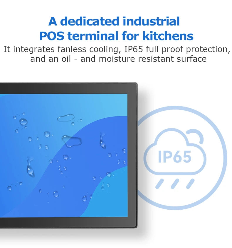 21.5 Inch Kitchen Display Screen Kds Pos System Hardware Kitchen Order Display Monitor Menu Management Display Screen