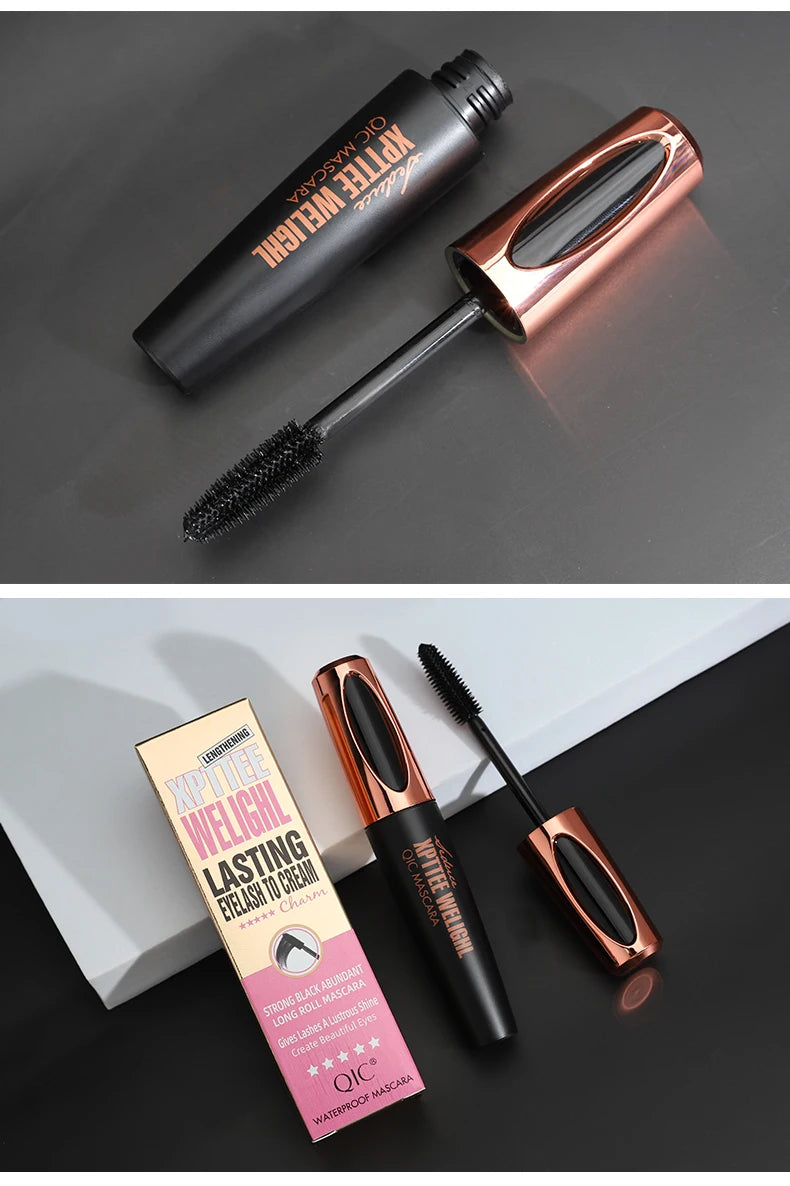 1PC 4D Silk Fiber Lash Curling Mascara for Eyelash Extension Black Thick Long Waterproof  Eye Lashes Mascara Makeup Cosmetics