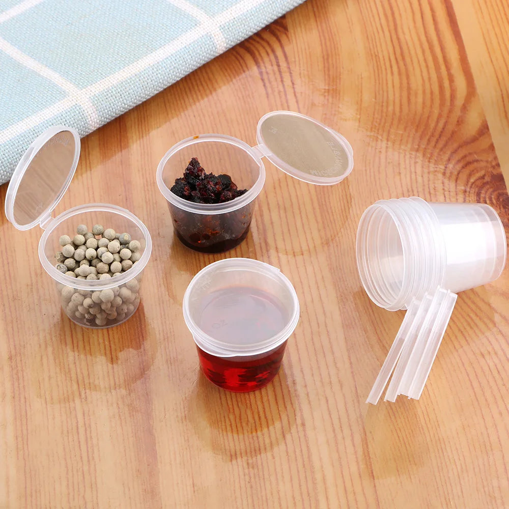 100Pcs Small Sauce Container Box Disposable Sauce Cup