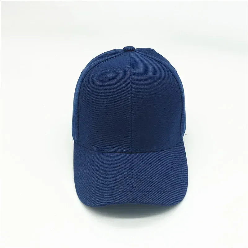 Adult solid acrylic baseball cap Curved visor hats Men women casual plain trucker cap Adjustable sun hats casquette  Dad hats