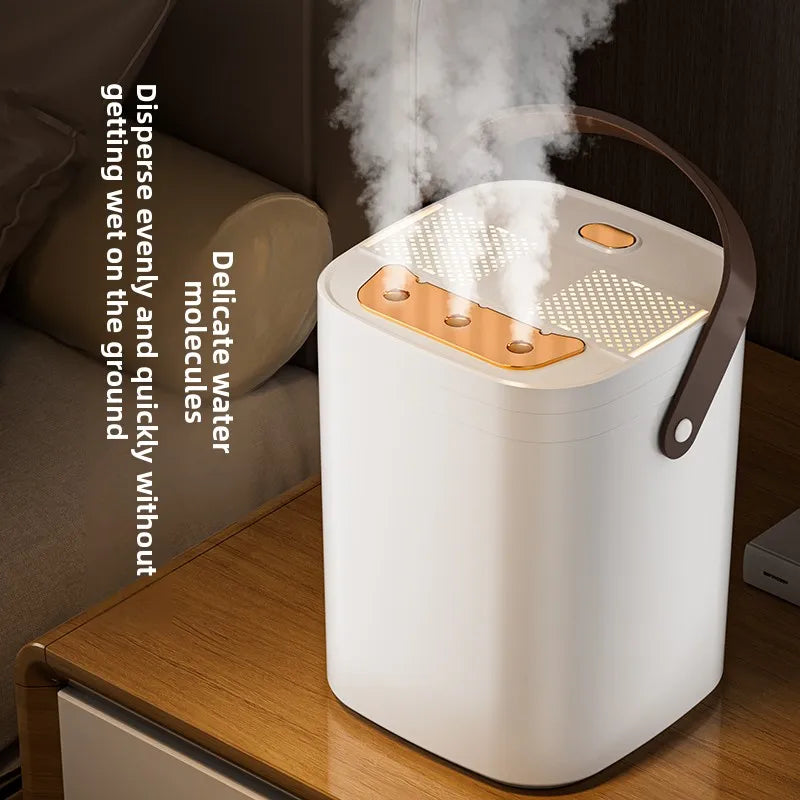 1.8L Large Capacity USB Three Nozzle Humidifier Household Air Humidifier with Aromatherapy Diffuser LED Night Light Spray Functi