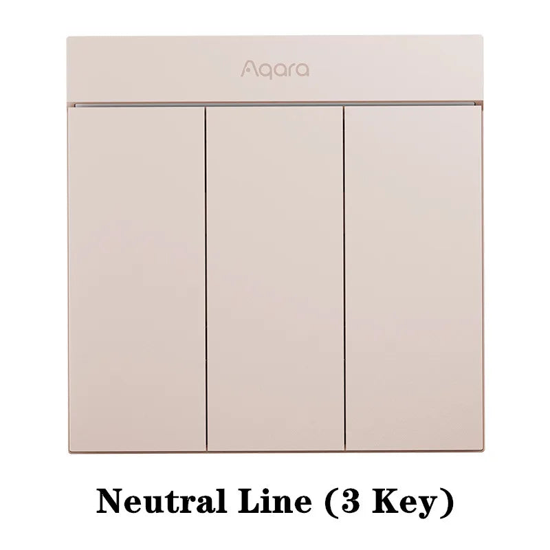 Aqara Smart Wall Switch H1M With Neutral Line Wireless Key Light Switch Zigbee Multiple Control Modes Smart Wall Light Switch
