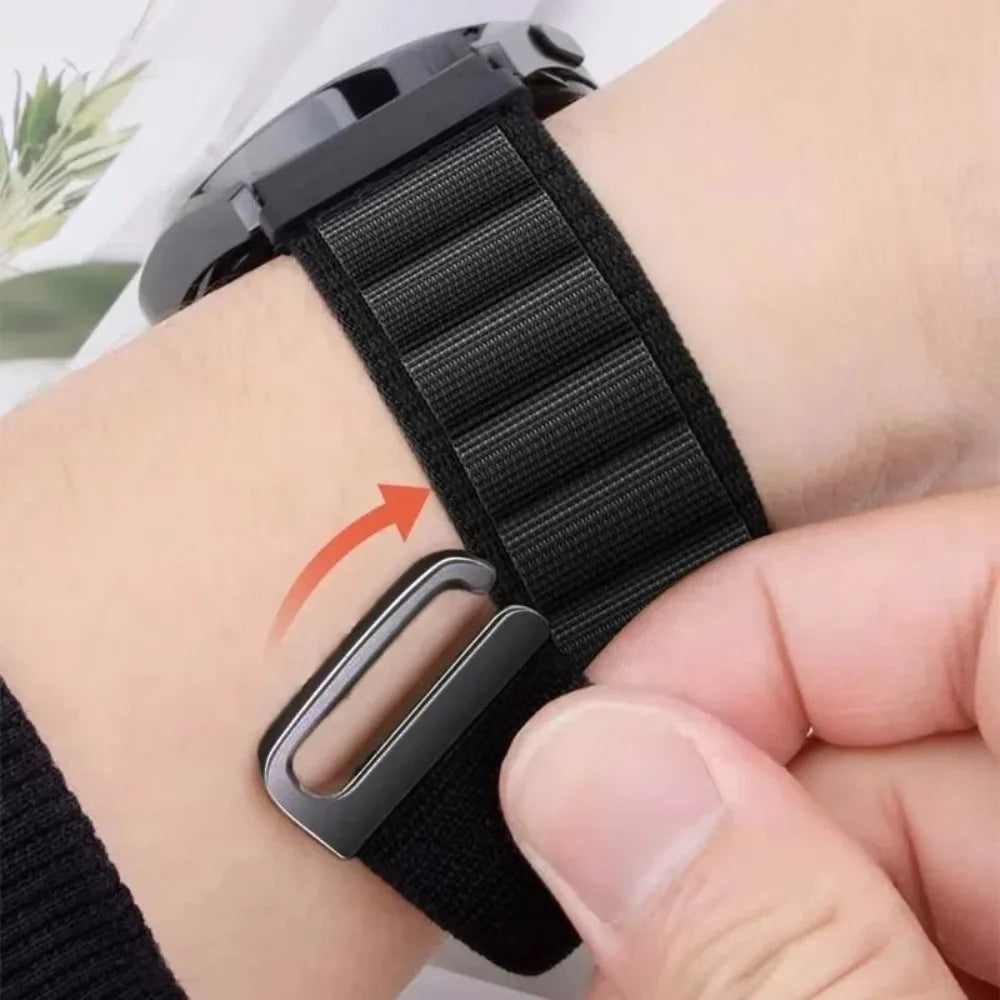 20mm 22mm Alpine Nylon Loop Band For Realme Watch 5/S/3 Oneplus Watch Lite/3/2/2R Comfortable Strap For Xiaomi Watch 5/S4-3-2-1