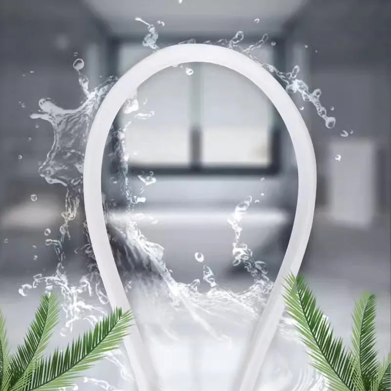 1-2M Bathroom Water Stopper Silicone Retaining Strip Water Shower Dam Flood Barrier Dry And Wet Separation Blocker Accessories