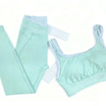 2026 New Women's Sports Premium Fitness Yoga Running Simple Pants Two Piece Set