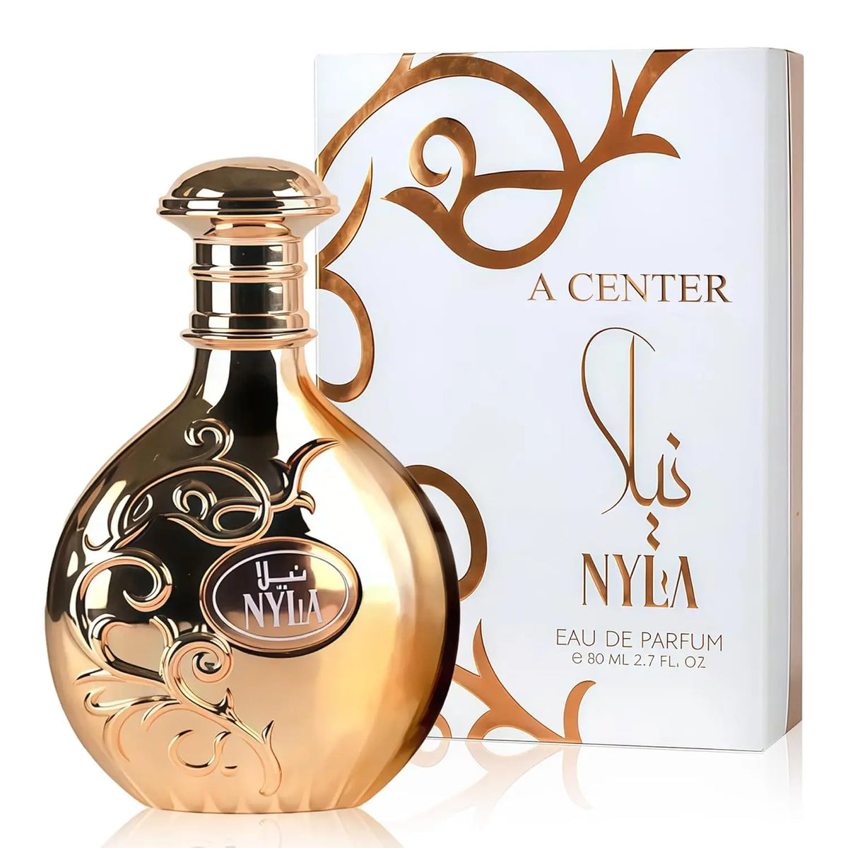 Arabiyat Prestige Nyla Eau De Parfum 2.7 Fl Oz  Notes of Coconut Mandarin Peach And Citrus Fragrance