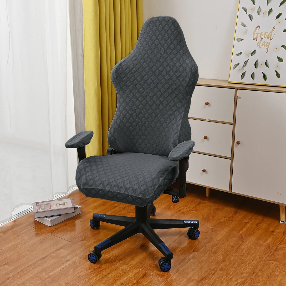 Ergonomic Office Computer Game Chair Slipcovers Stretchy Polyester Reclining Racing Gaming Chair Covers Waterproof Chair Covers