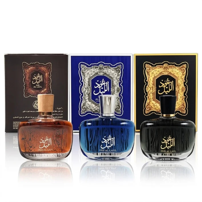 Luxury Oriental Oud Al Layl Eau De Parfum Long Lasting Fragrance Spray For Men And Women Arabian Perfume Body Mist Scent