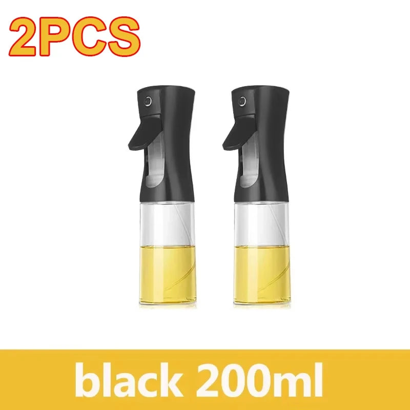 200/300/500ml Oil Spray Bottle BBQ Cooking Olive Oil Sprayer Plastic Baking Oil Spray Empty Bottle Vinegar Bottle Or  Oil brush