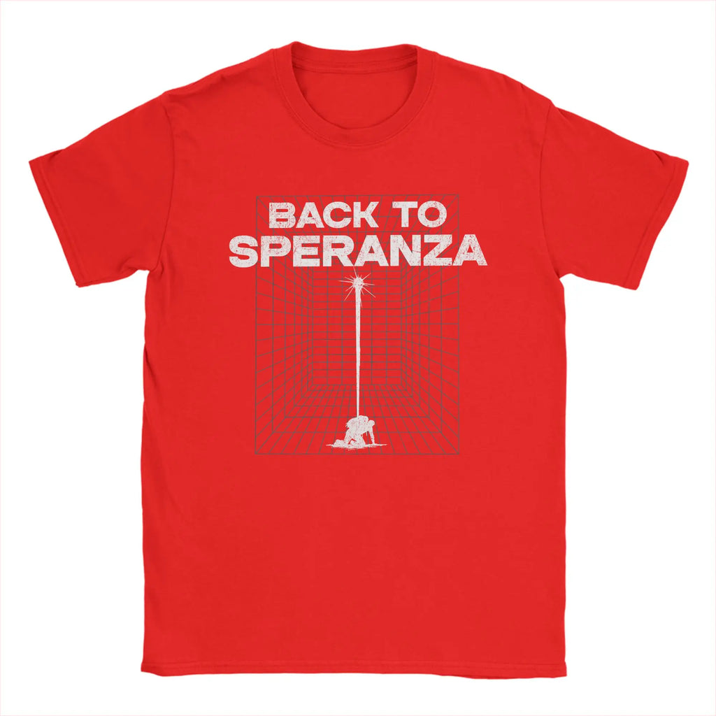 Arc Raiders Game T-Shirts for Men Women Back To Speranza Funny Cotton Tee Shirt Round Neck Short Sleeve T Shirt Clothing