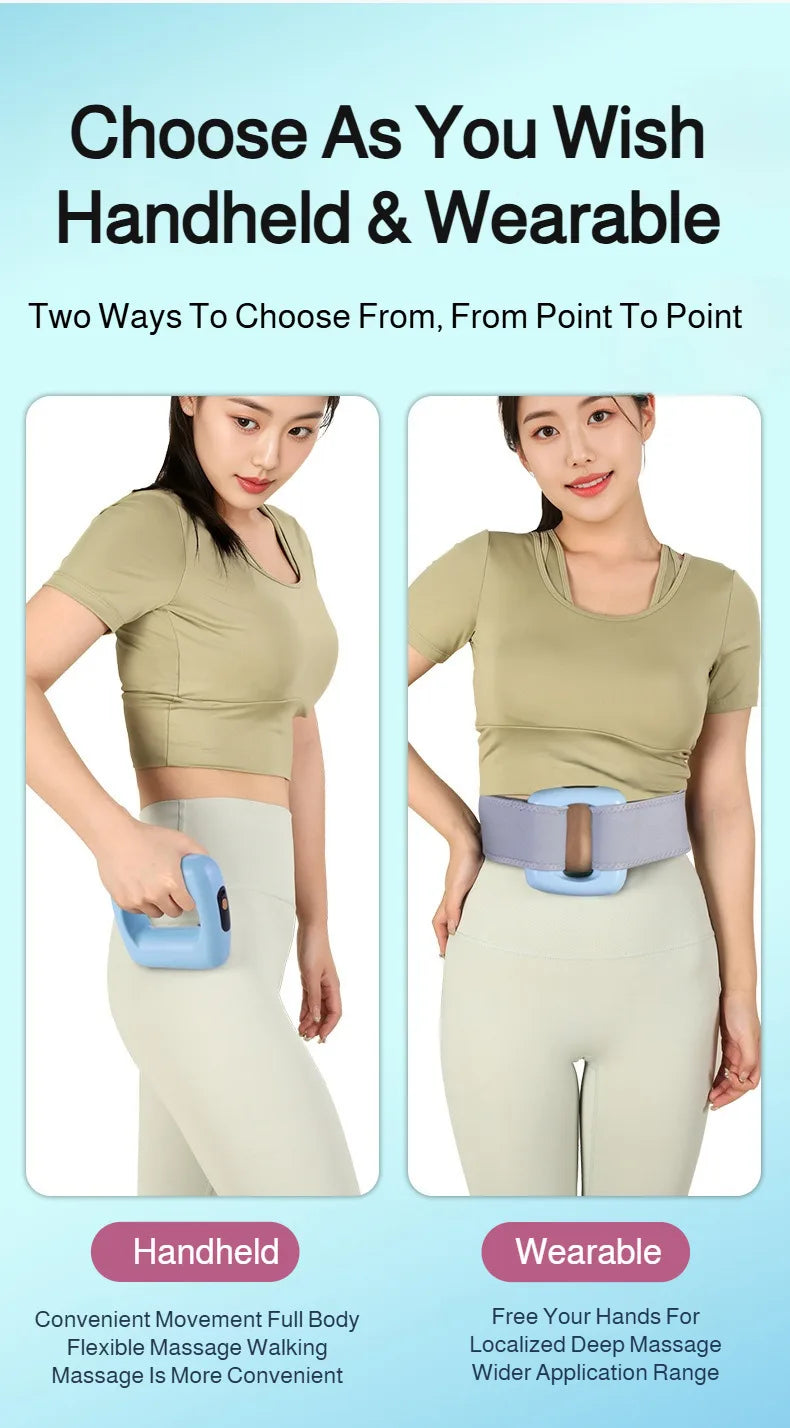 Mini Fat Shaking Massager USB Rechargeable Vibrating Muscle Relaxation Body Slimming Massage Device Portable Fitness Tool