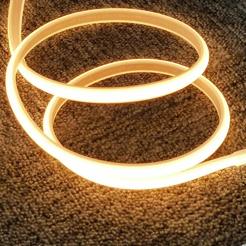24V COB Solar Neon Light Strips DC 24V Flexible Lights Waterproof IP67 Warm White 1m 2m 3m 4m 5m LED Strip For Garden Decoration