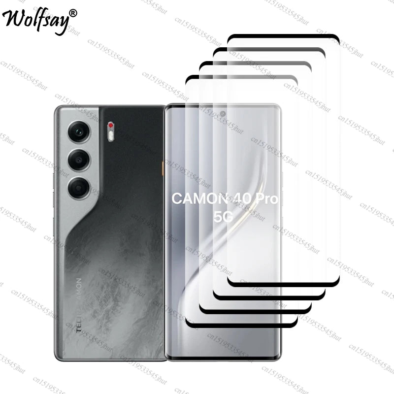 Full Cover Tempered Glass For Tecno Camon 40 Pro Screen Protector Tecno Camon 40 Pro Camera Glass For Tecno Camon 40 Pro Glass