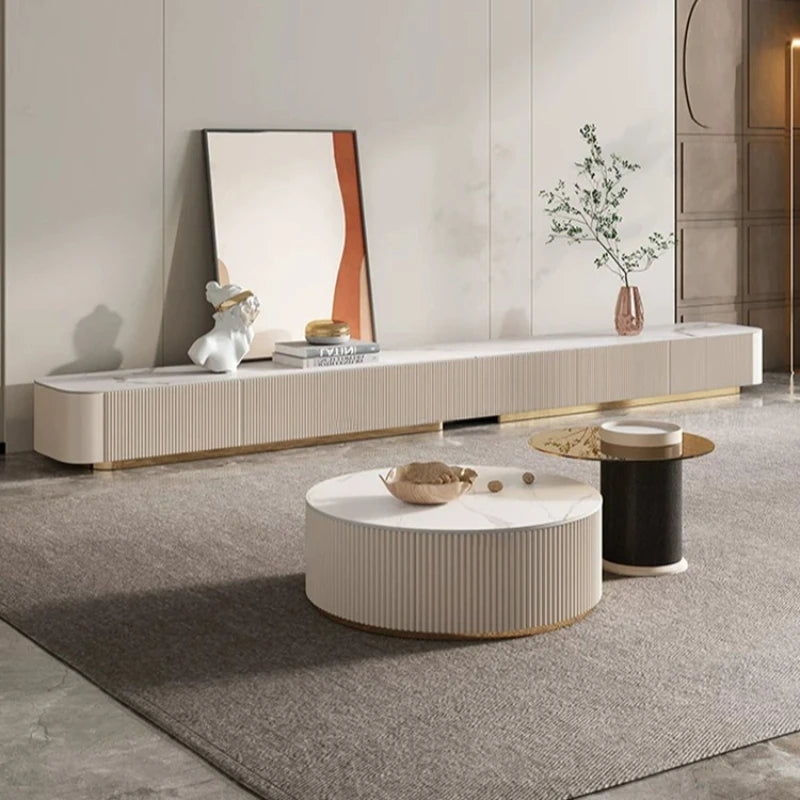 Modern Storage Tv Stand Living Room Mural Universal Media Wall Tv Stand Luxury Smart Muebles Para Salas Home Furniture