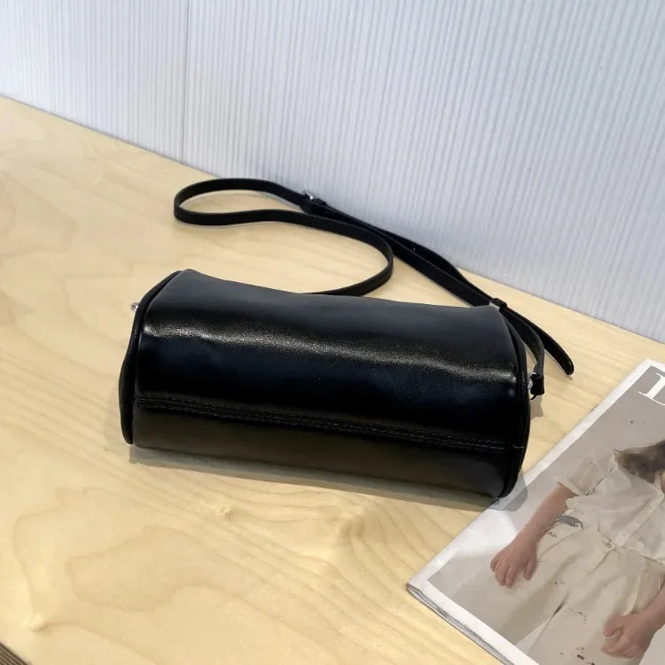 Ladies' Genuine Leather Small Shoulder Bag for Women Crossbody Fashionable Simple and Practical Soft Leather Darling Phone Bag