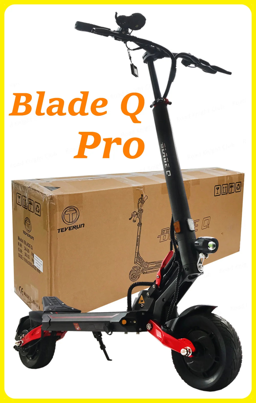 Official TEVERUN Blade Q Pro 36V 15Ah Battery 350W*2 Motor 8inch Solid Tire NFC Lock  Brake Drum brake Electric Scooter