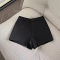 Women's 2026 New Elegant Solid A-Line Wide Leg Shorts Fashion Summer High Waist Korean Pants Casual Office Lady Commute Outfits