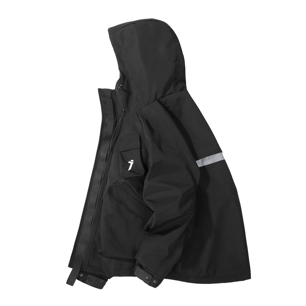 11 BYBB'S DARK 2025 Tactical Jackets Hooded Windbreaker Mens Cargo Function Jacket Fashion Coats Outwear Techwear Streetwear  ﻿