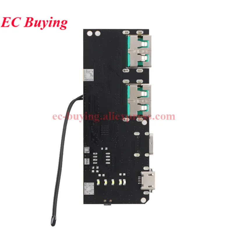 10Pcs/1pc 22.5W Power Bank 5-Port Bidirectional Fast Charging Module Circuit Board DIY Motherboard Kit QC4+PD3.0 Quick Charger