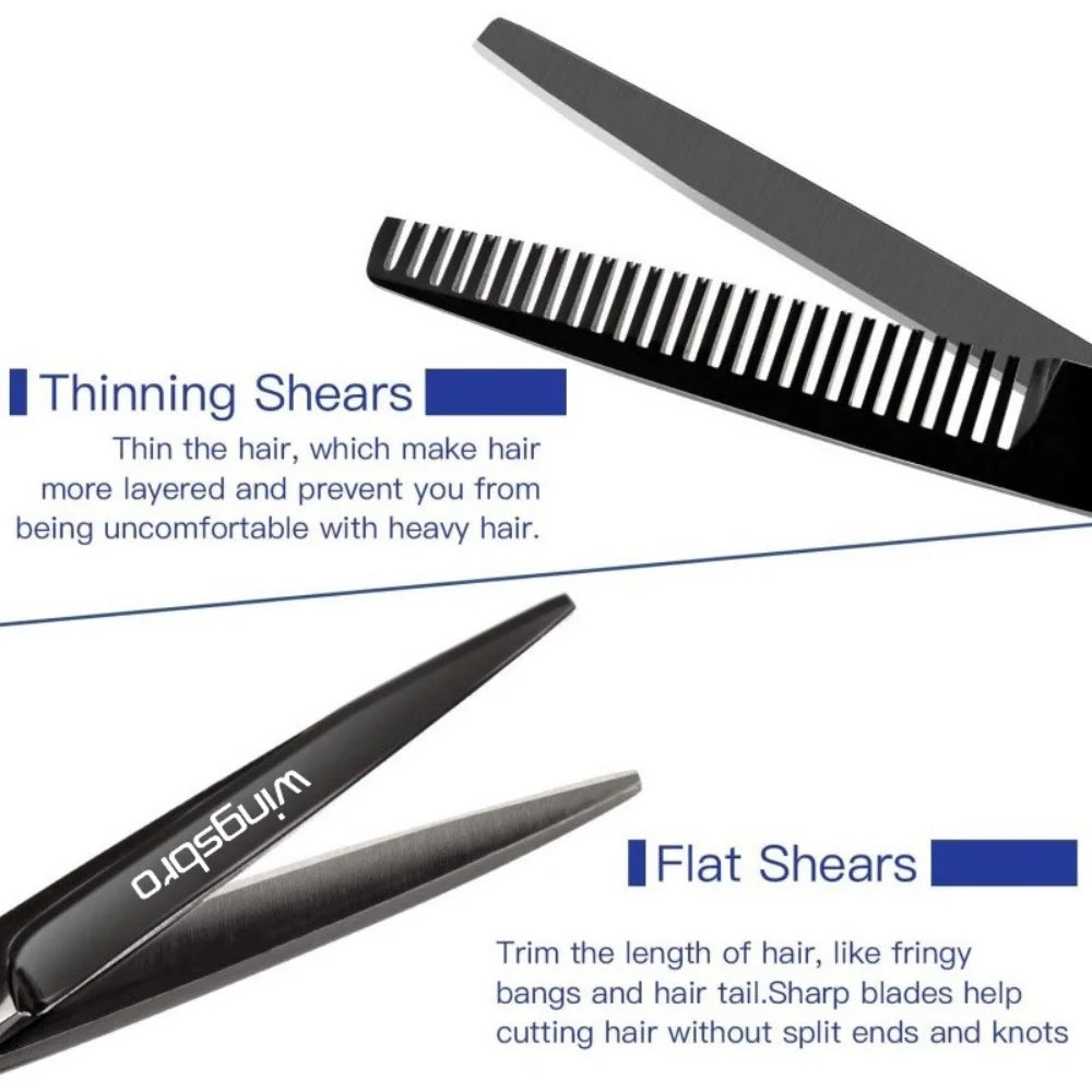 Japanese Hair Scissors Set Hairdressing Scissors Kit Hairdresser Shaver Haircut Scissors