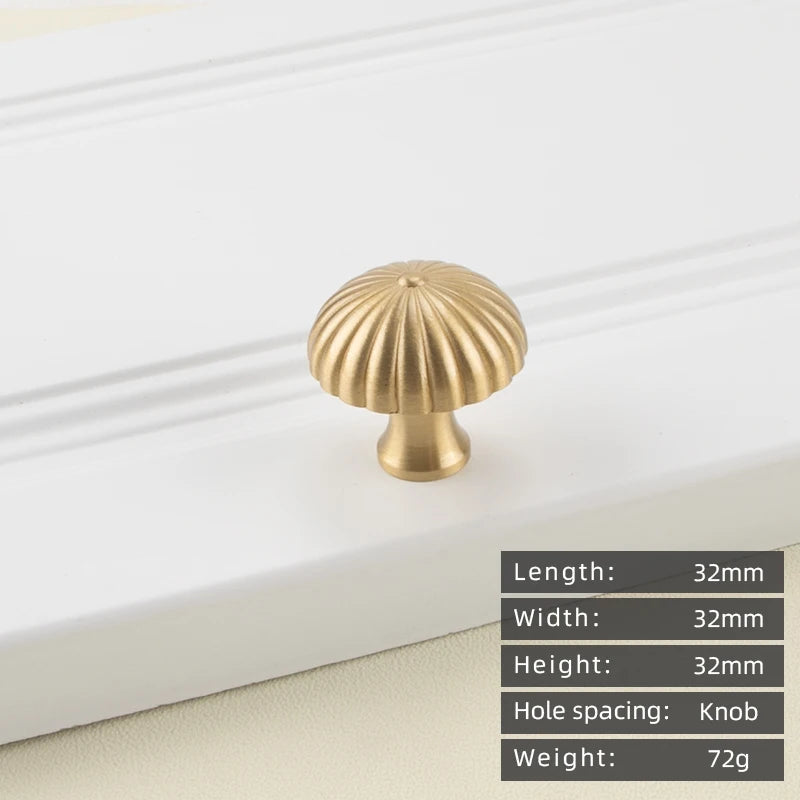 KEDLO French modern light luxury solid brass gold stripe long handle kitchen cabinet Pull handle drawer T handle