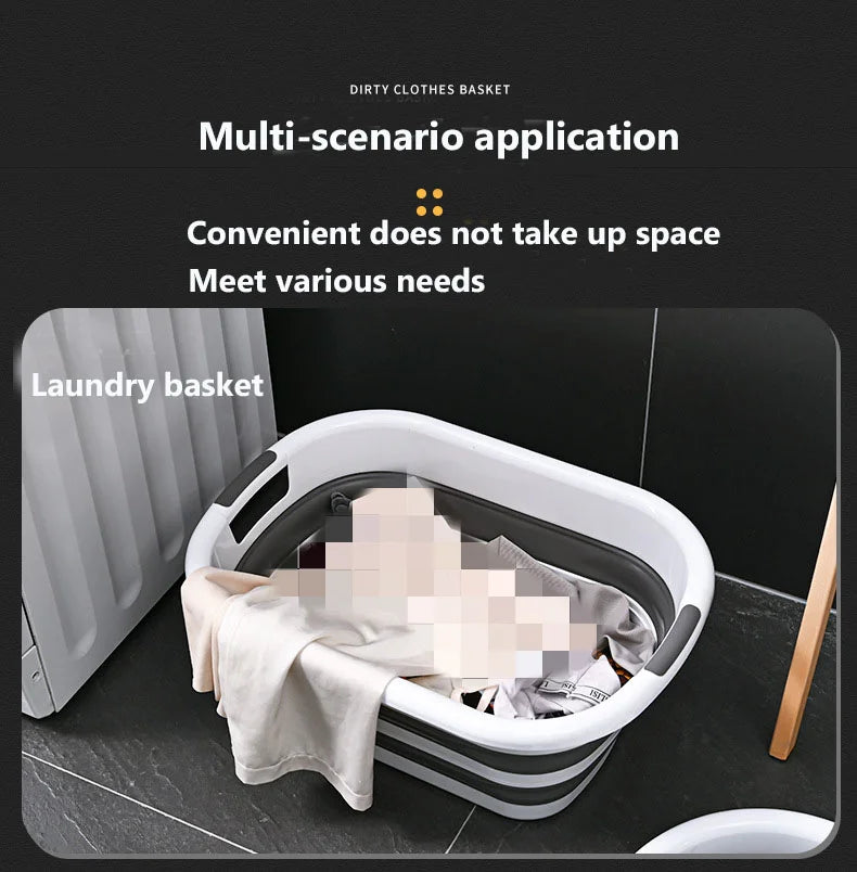 Multi-function folding storage basket large capacity dirty clothes basket cat dog pet bath basin toy home storage sorting box