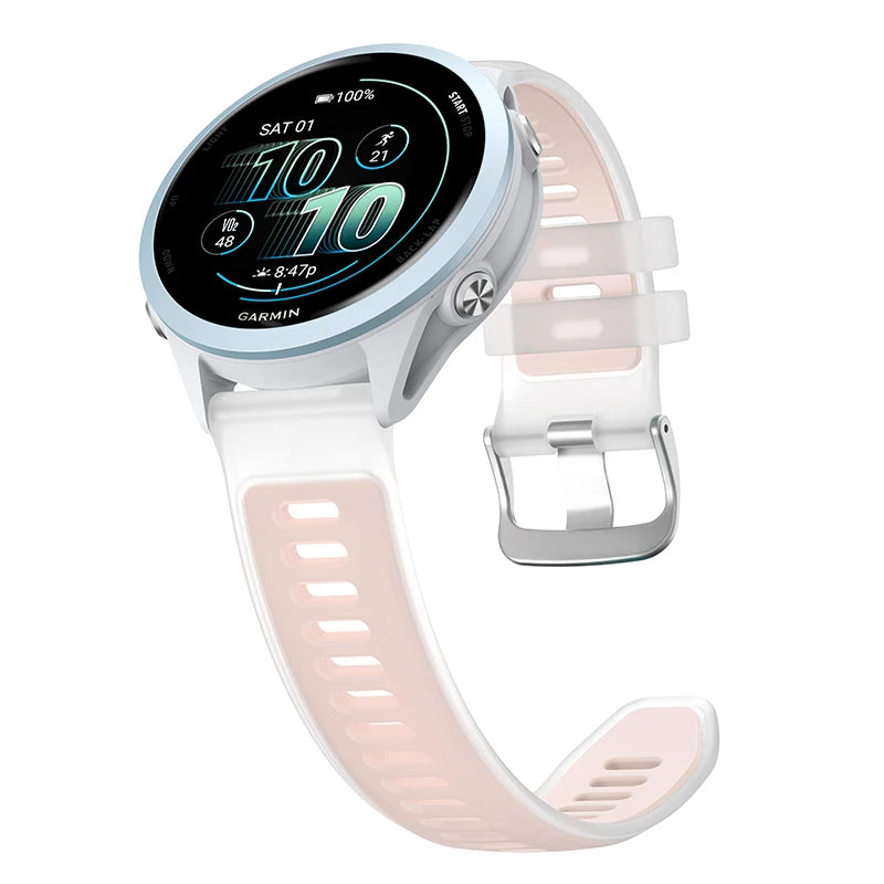 Transparent Candy Color Silicone Strap For Garmin Forerunner 265 265s 255 55 158 165 Music 570 Venu 4 3 3s 2 SQ Vivoactive 6 5