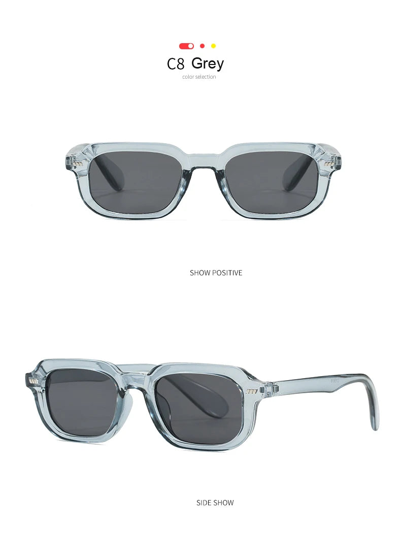 Classic Small Square Sun Glasses Women Men High Quality Sunglasses Travel Driving Candy Color Shades UV Protective Glasses