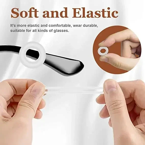 5-15pairs Silicone Anti-slip Glasses Leg Ear Sleeve Bracket Fastener Eyeglasses Accessories Grip Anti-fall Eyewear Holder