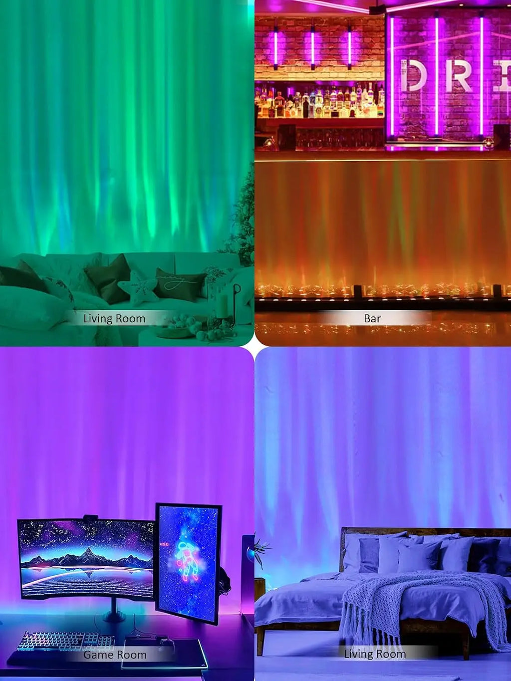 Ocean Wave Aurora Projector Lamp | Game Room/Bar/Man Cave/Stage Show