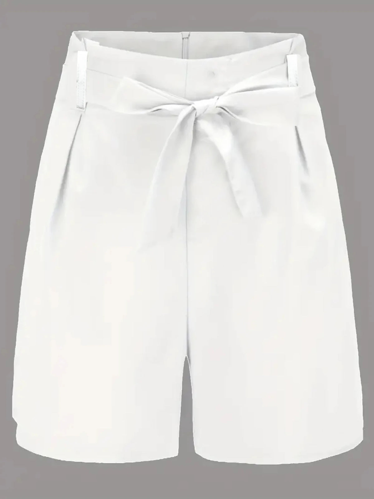 Summer Skinny Shorts SolidPockets Casual Shorts Women High Waist Sashes Elegant Shorts