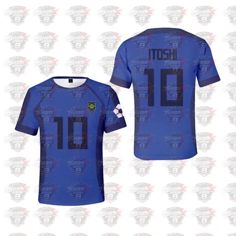 Anime Japan Blue Lock Isagi Yoichi Football Shirt Cosplay Hyoma Chigiri Meguru Bachira Daily Street Style T-shirt Top