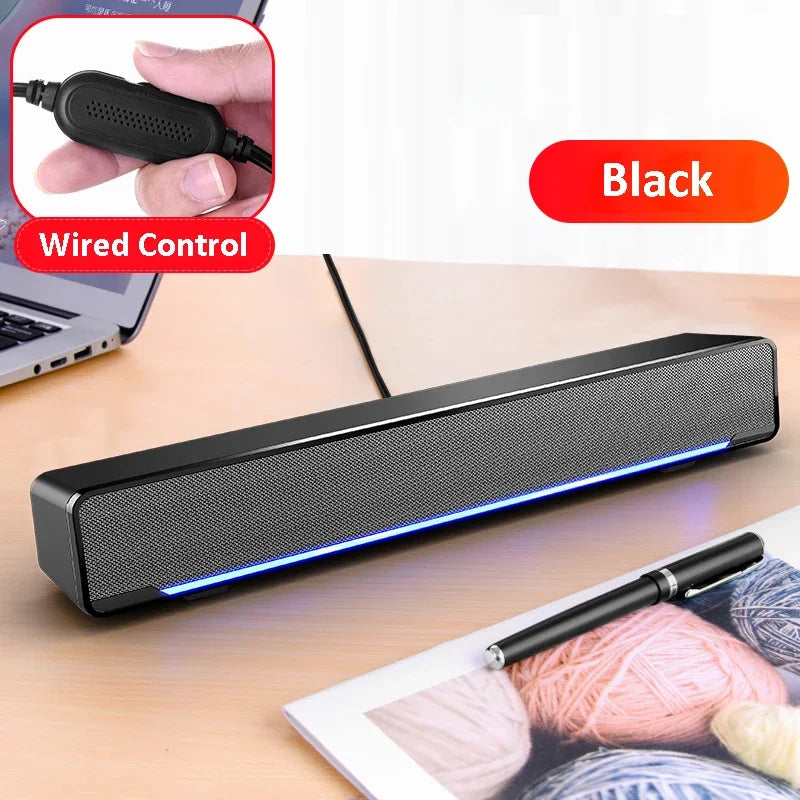 Wired And Wireless Bluetooth 5.0 Speaker For TV Soundbar With Subwoofer Wireless Bluetooth Sound Bar For TV Laptop