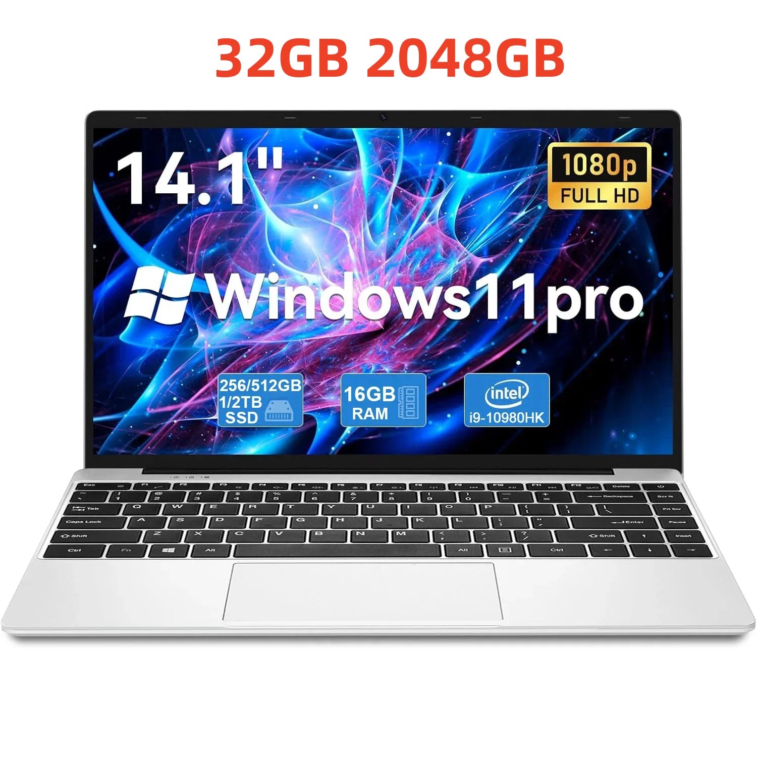 new 14.1" Intel 6500Y laptop 32GB RAM 1TB/2TB SSD 1920x1080 Portable laptops Windows 11 Pro Office Gaming Notebook computer 2026