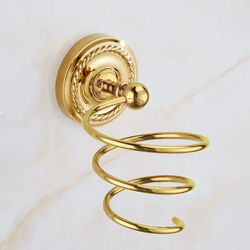 Luxury Gold Brass Bathroom Accessories Set,Robe hook,Paper Holder,Towel Bar,Towel Ring,bathroom sets, Gold Towel Rack,Soap Dish