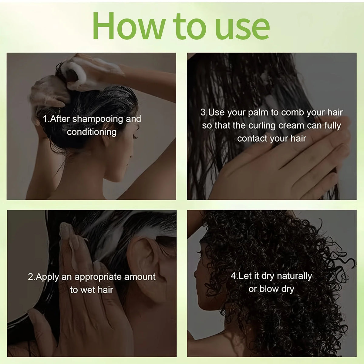GSWP Curl Defining Cream, Containing, Castor Oil, Keratin, Styling Curls, Controlling Frizz. 250/500g